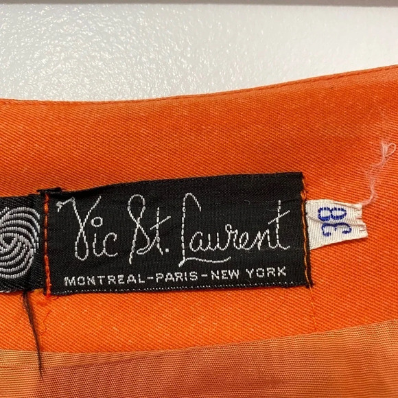 Vintage - Burnt Orange Wool Pencil Skirt - Vic St. Laurent - Picture 5 of 8